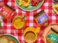 flavorful chip dips with veggies and nut free allergy friendly, no dairy, vegan party dips sandwich spreads